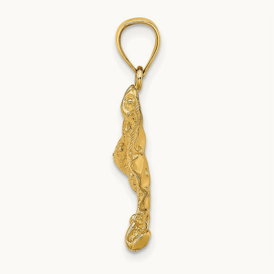 Spotted Eagle Ray with Holes Charm — 25mm