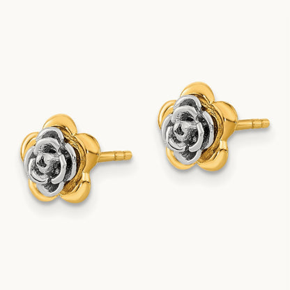 Flower Post Earrings — photo set