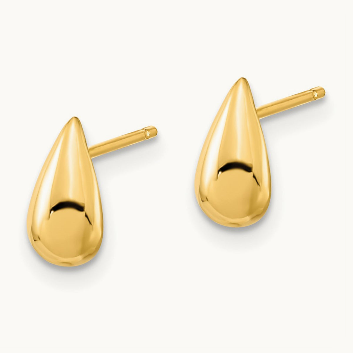 Polished Teardrop Post Earrings — photo set