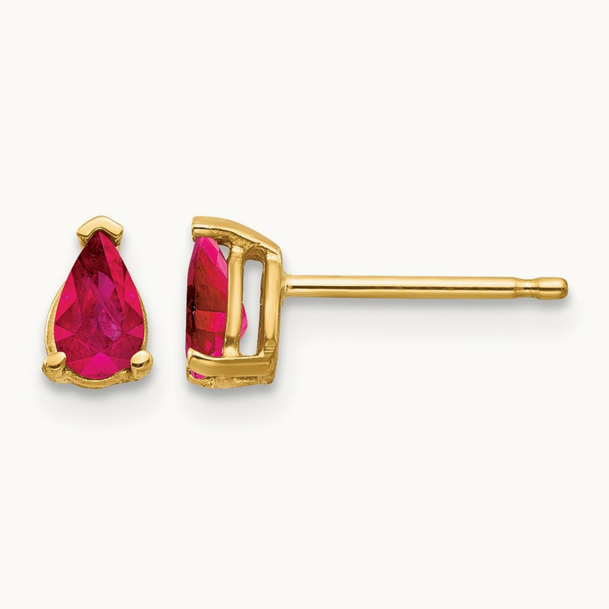 Ruby Ruby Earrings, 14K