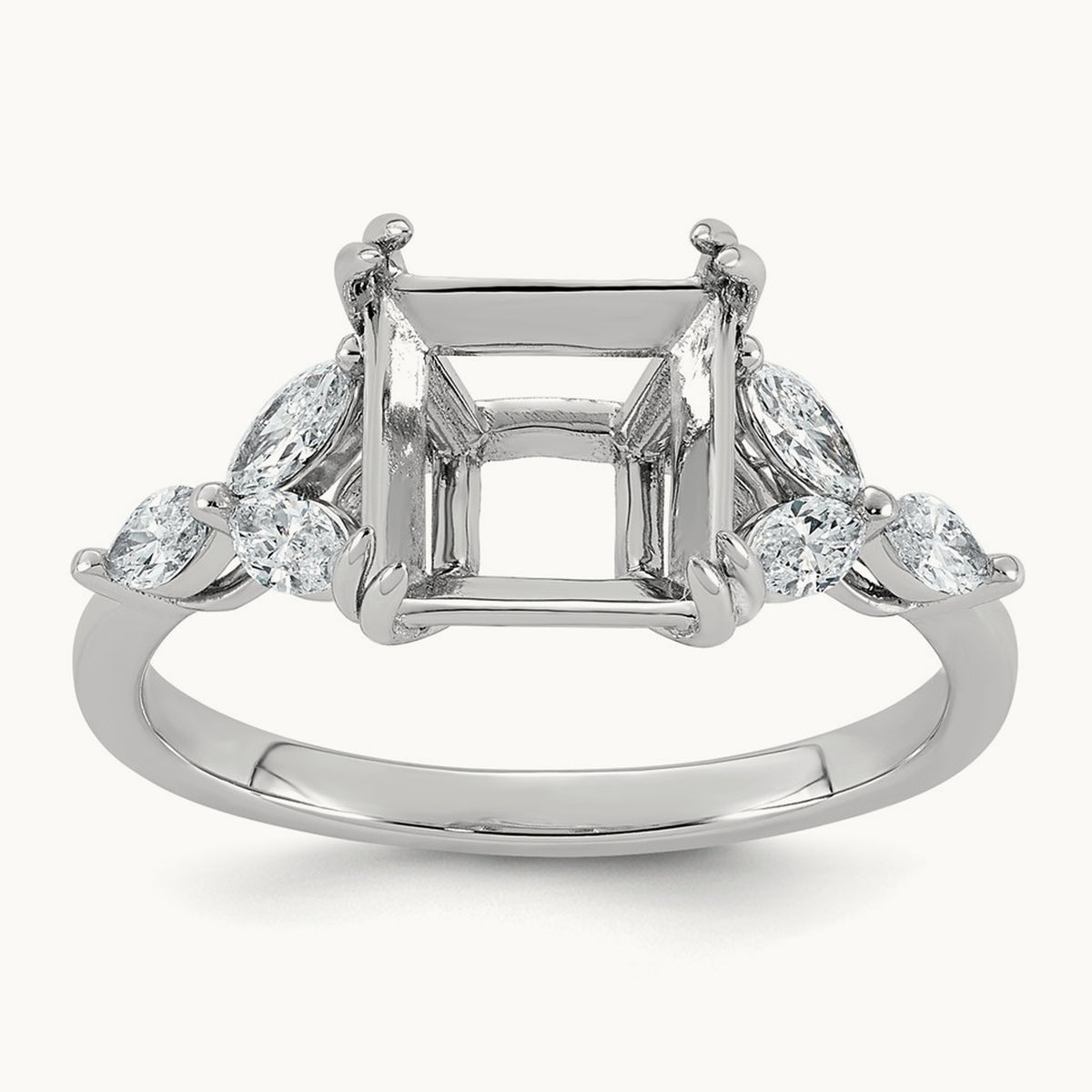Semi-Mount Ring, 0.50 ct tw Lab-Grown Diamond