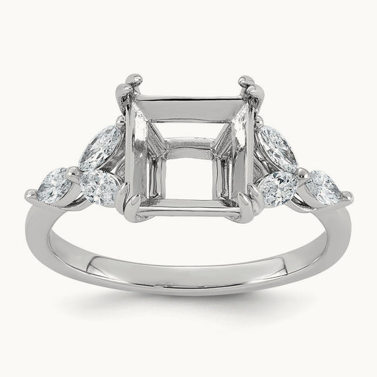 Semi-Mount Ring, 0.50 ct tw Lab-Grown Diamond