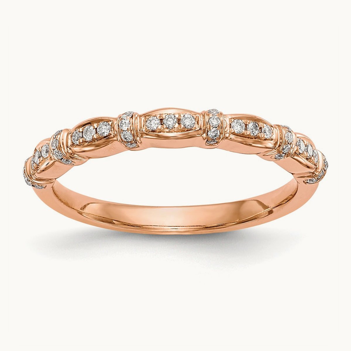 Diamond Band — 14K Rose Gold, 7