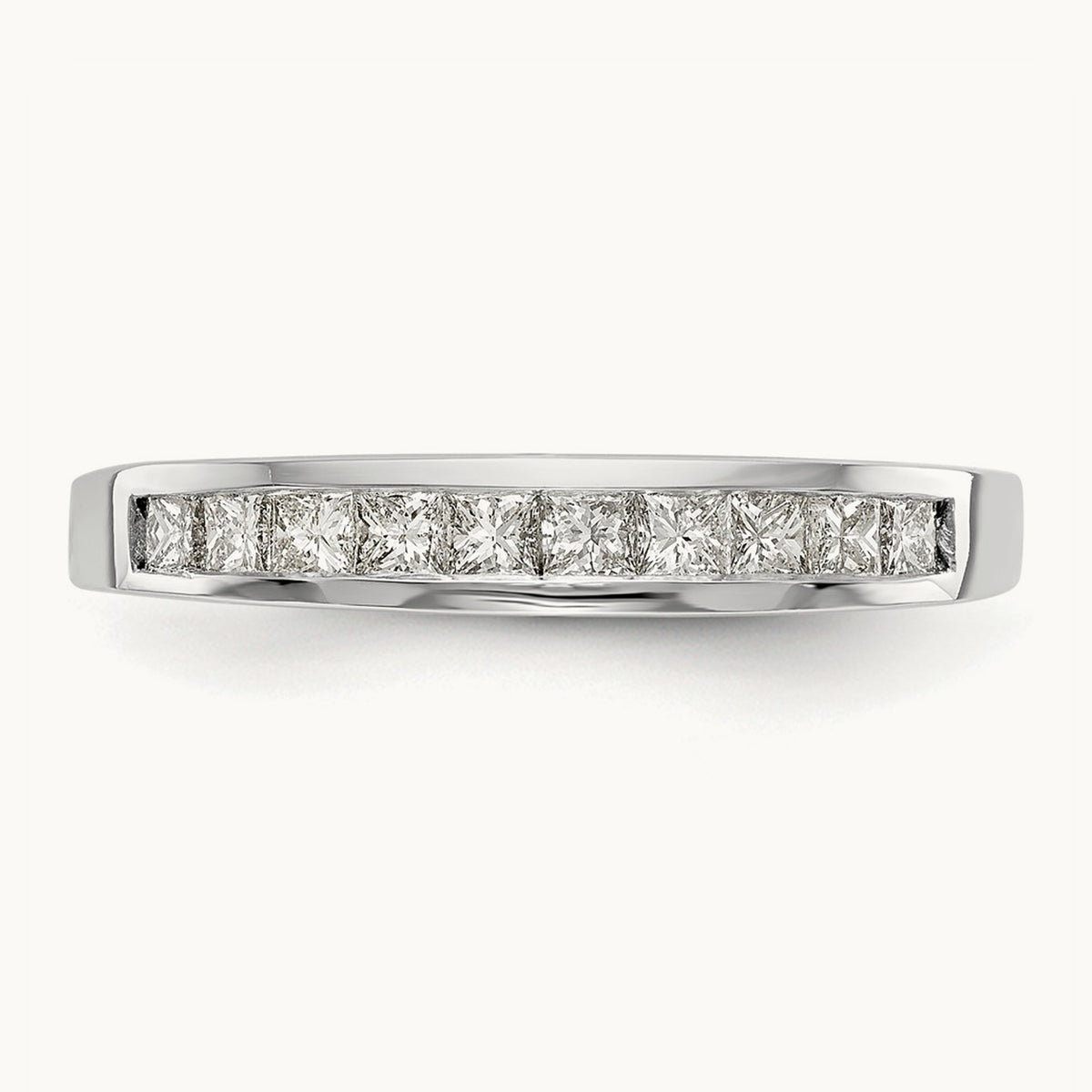 Diamond Wedding Band, 14K White Gold