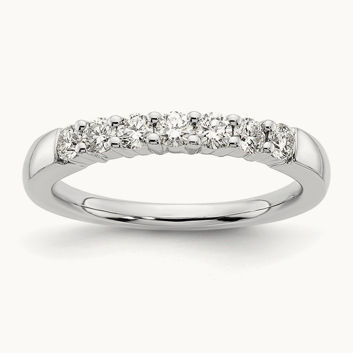 Prong-Set 7 Stone Band — 1/2 ct, 7