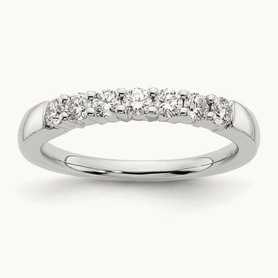 7 Stone Band, 1/2-1 5/8 ct Lab-Grown Diamond