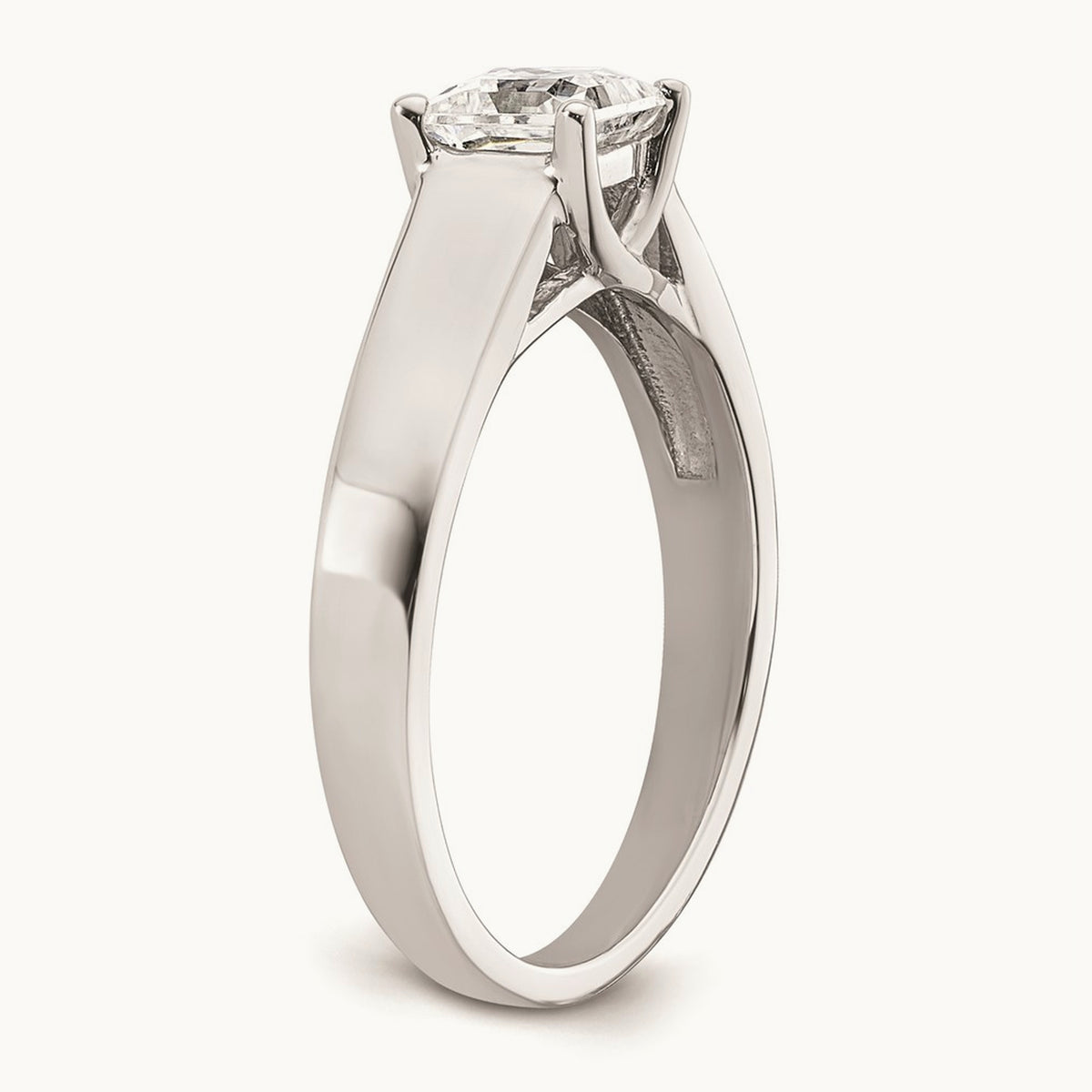 Square Solitaire Engagement Ring Mounting