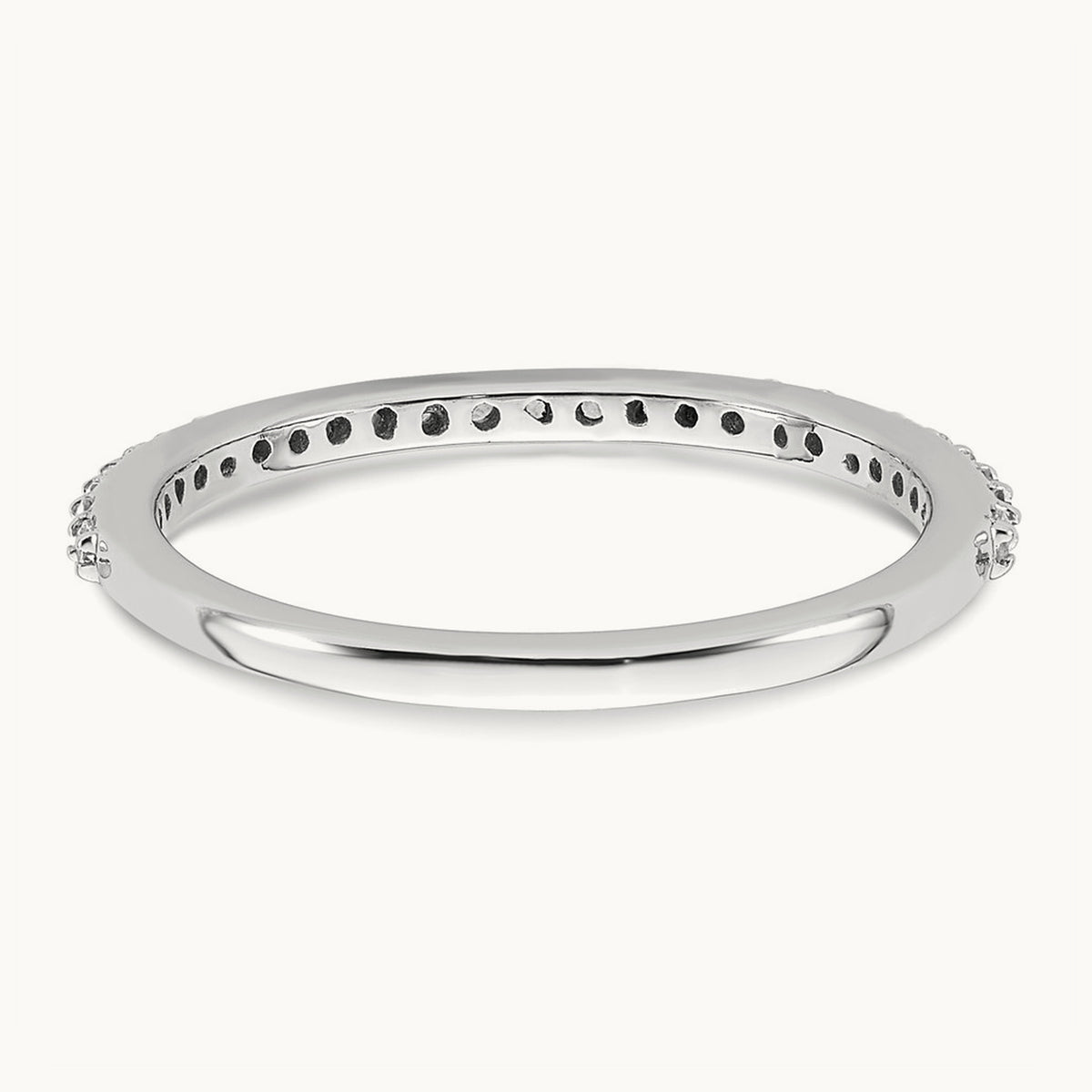 Diamond Wedding Band, 14K White Gold
