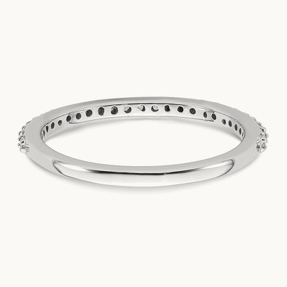 Diamond Wedding Band, 14K White Gold