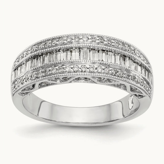 Diamond Band, 14K White Gold