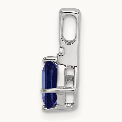 Cushion Sapphire and Diamond Pendant — photo set