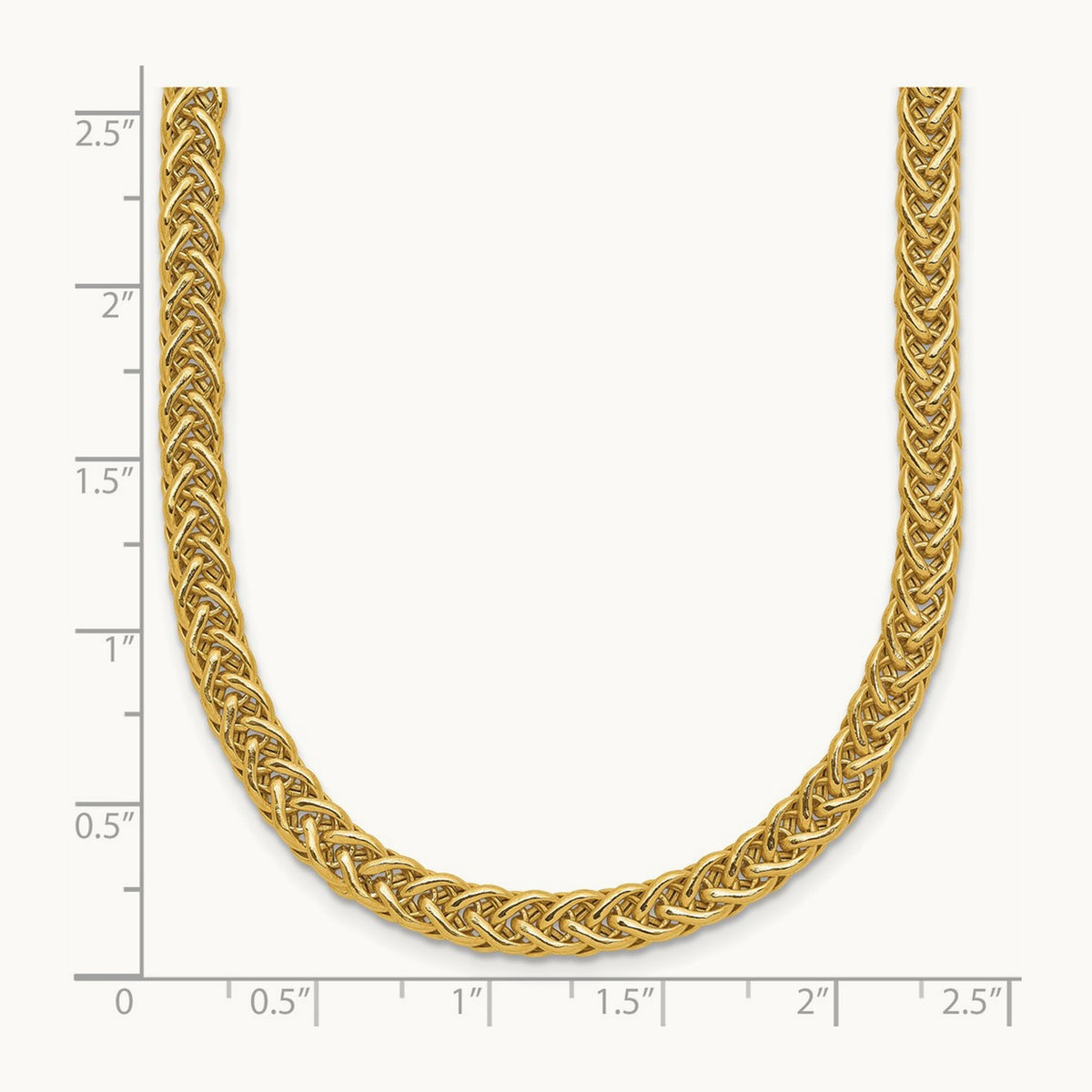 Polished Fancy Link Necklace, 14K