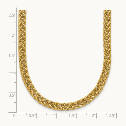 Polished Fancy Link Necklace, 14K