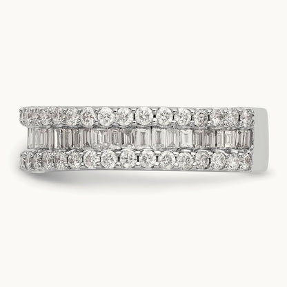 Diamond Band, 14K White Gold