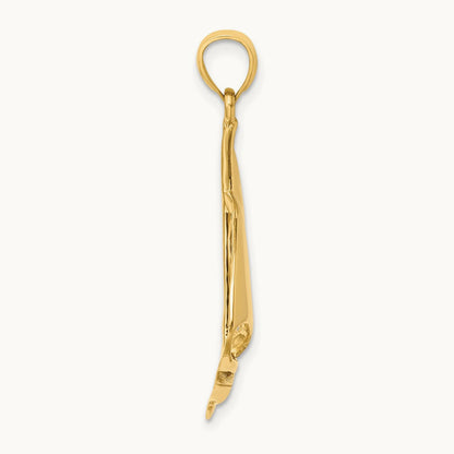 Polished Sailboat Charm — 33.8mm