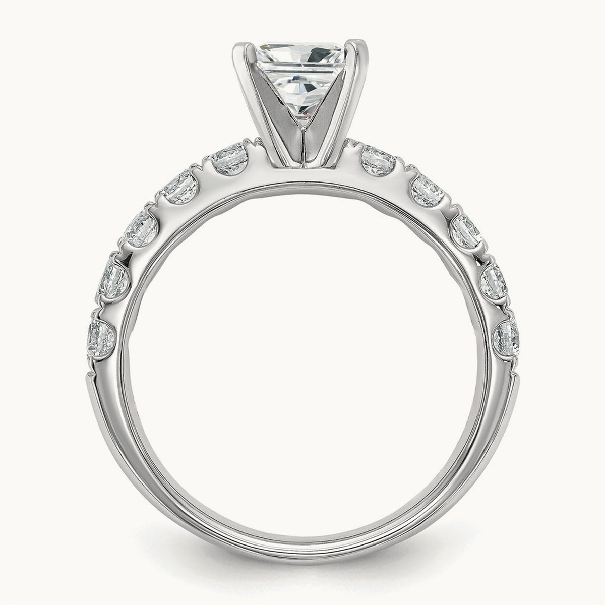 Round Engagement Ring — 1 5/8 ct, 7
