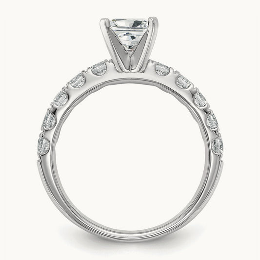 Round Engagement Ring — 1 5/8 ct, 7