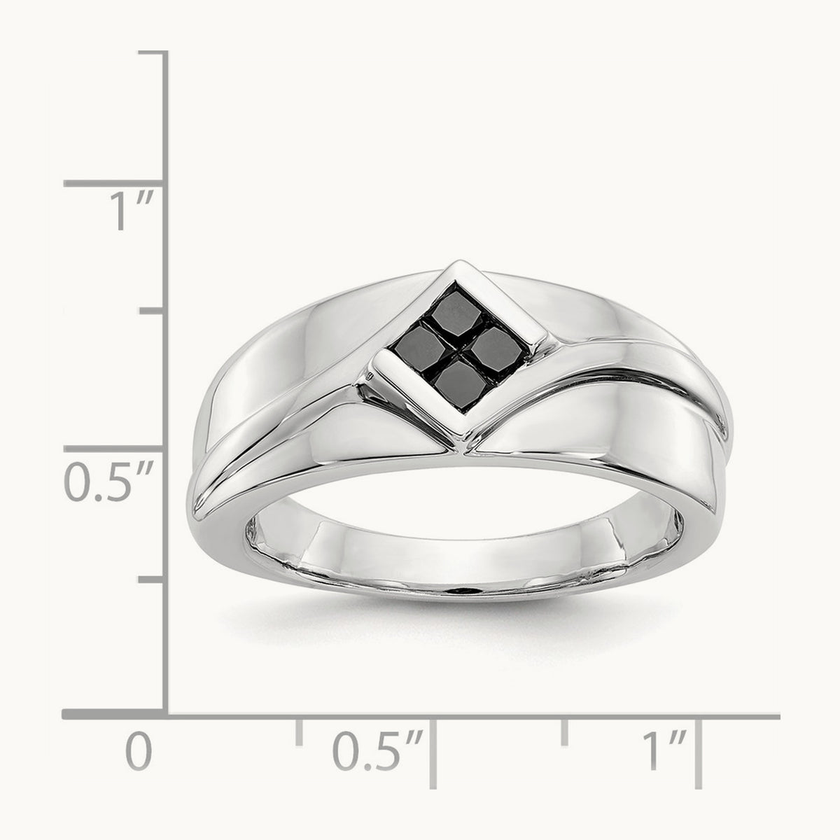 Black Diamond Mens Ring — photo set