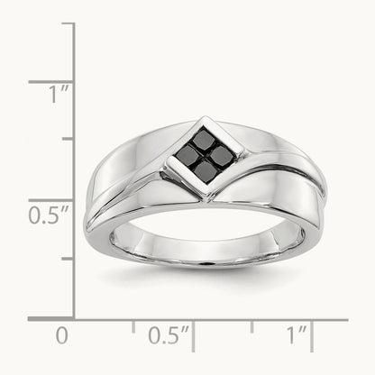 Black Diamond Mens Ring — photo set