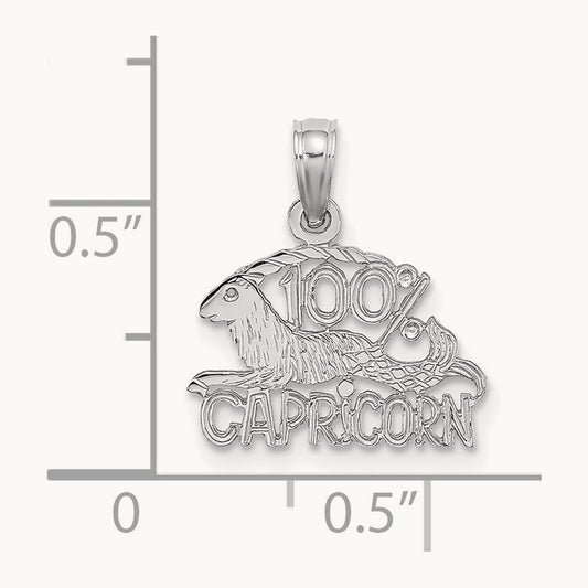 WG 100% CAPRICORN Zodiac Charm, 14K