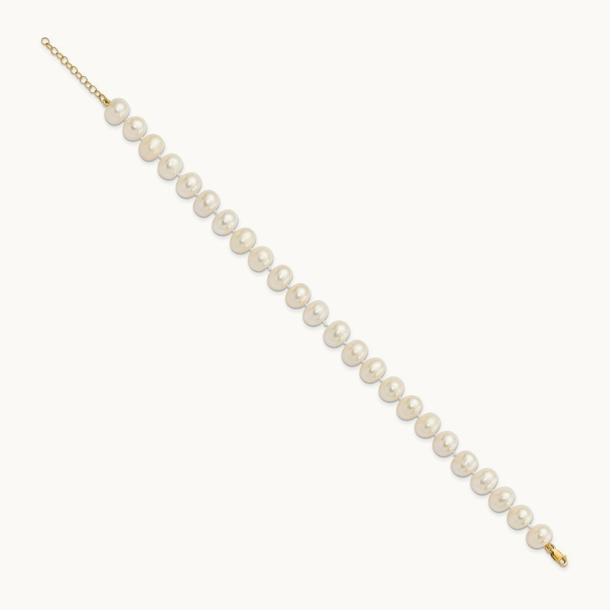 8- Near Rnd FWC Pearl Earring w/1in ext Bracelet w/2in Necklace Set, 9mm, 14K