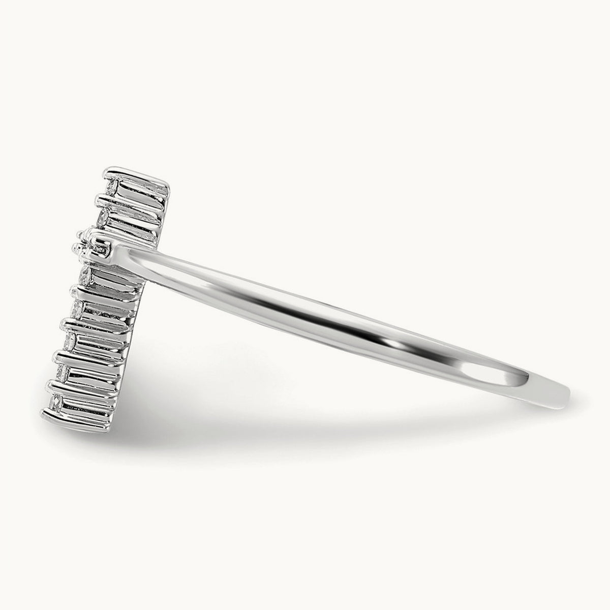 Cross Ring — 14K White Gold, 7