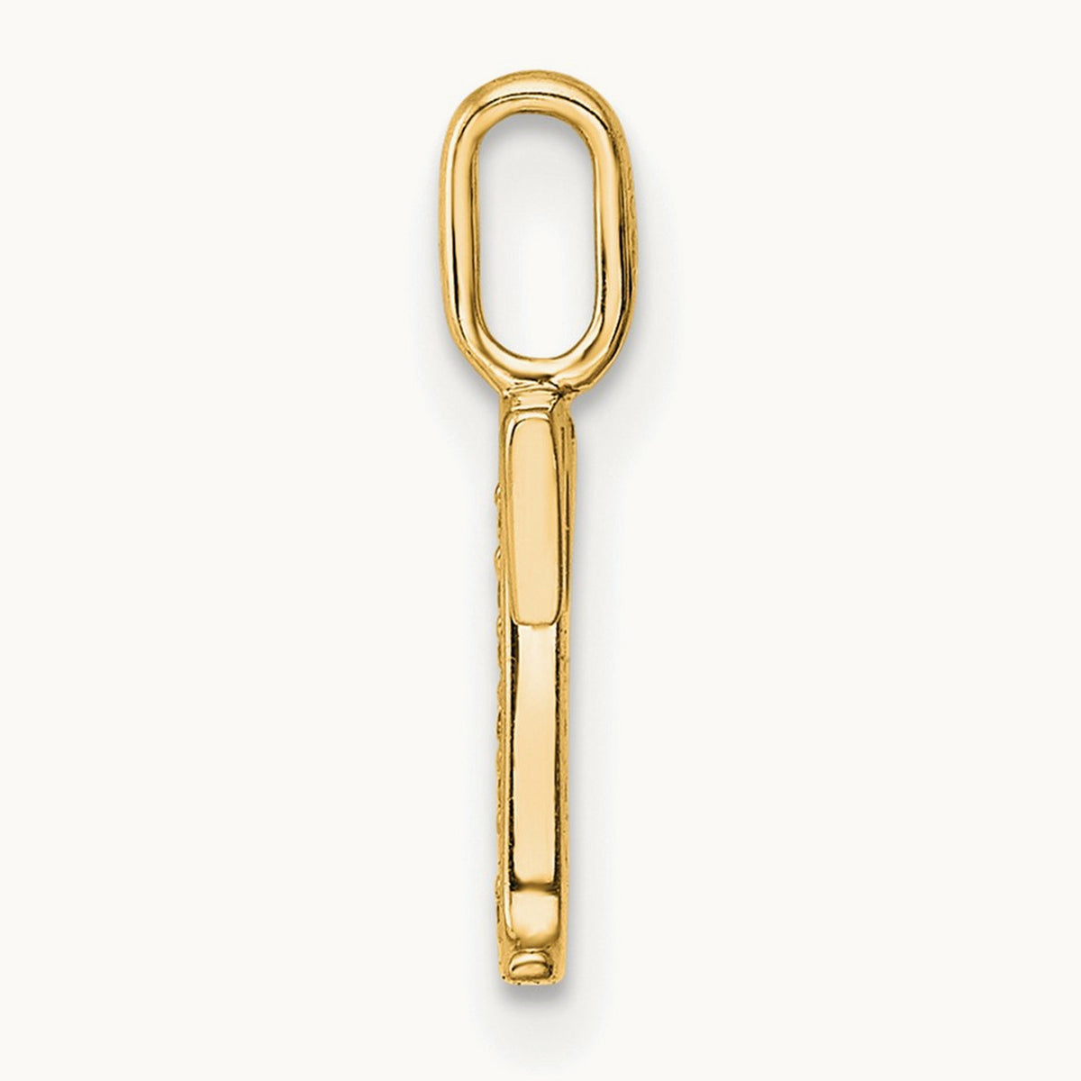 Diamond Letter T Initial Pendant, 14K