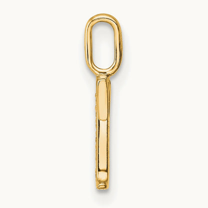 Diamond Letter T Initial Pendant, 14K