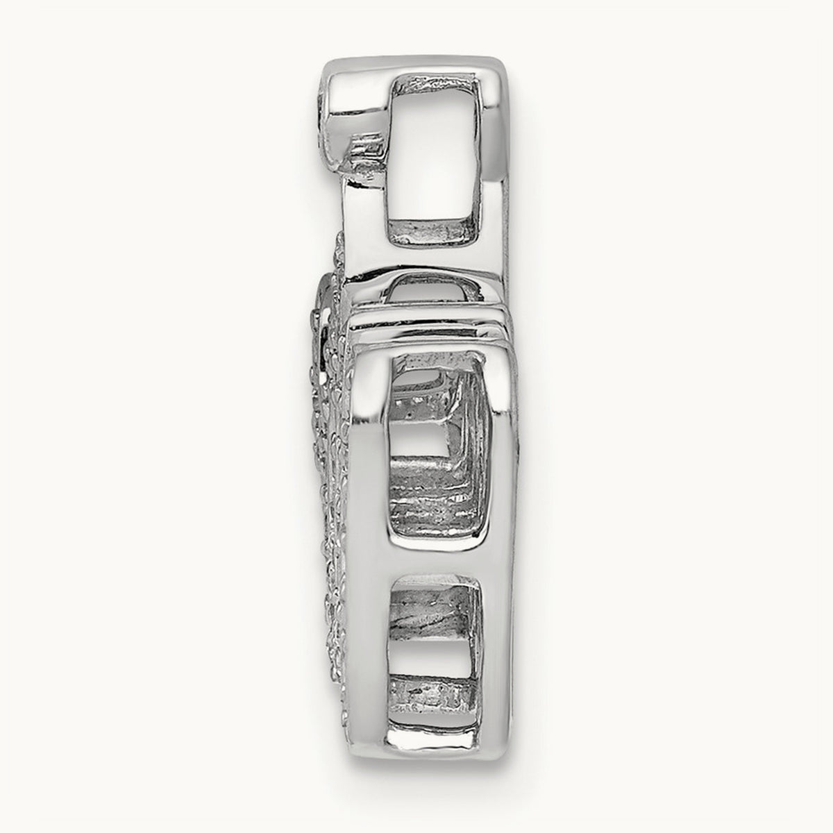 1/6ct. Diamond Allah Pendant, 14K White Gold