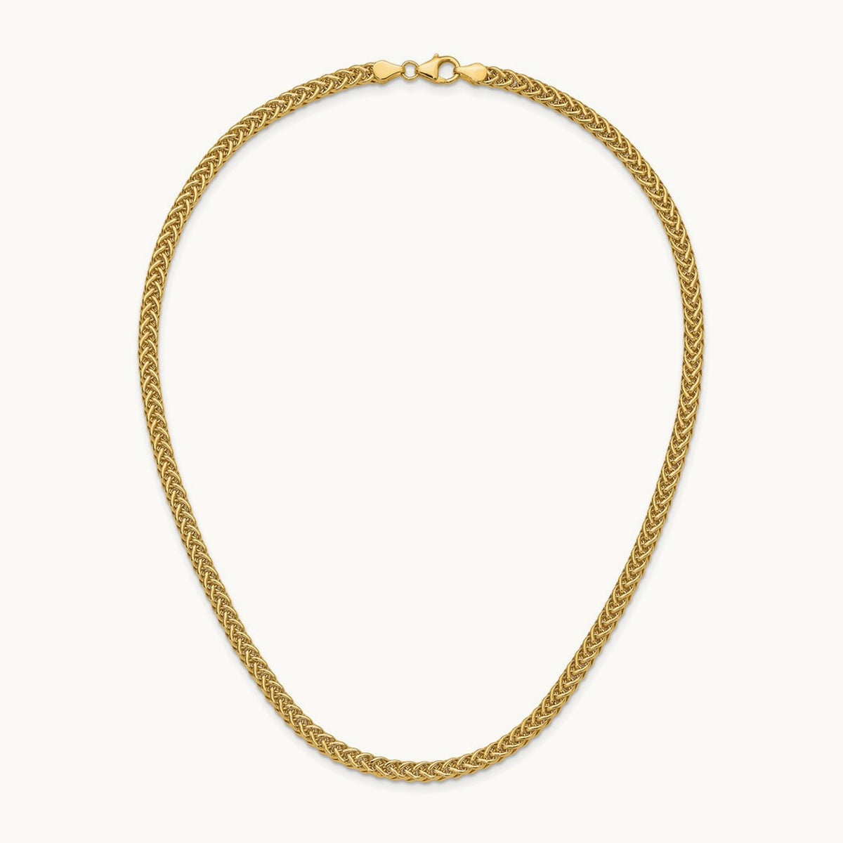 Polished Fancy Link Necklace, 14K