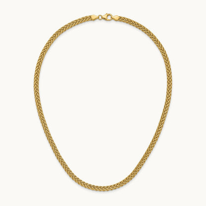 Polished Fancy Link Necklace, 14K