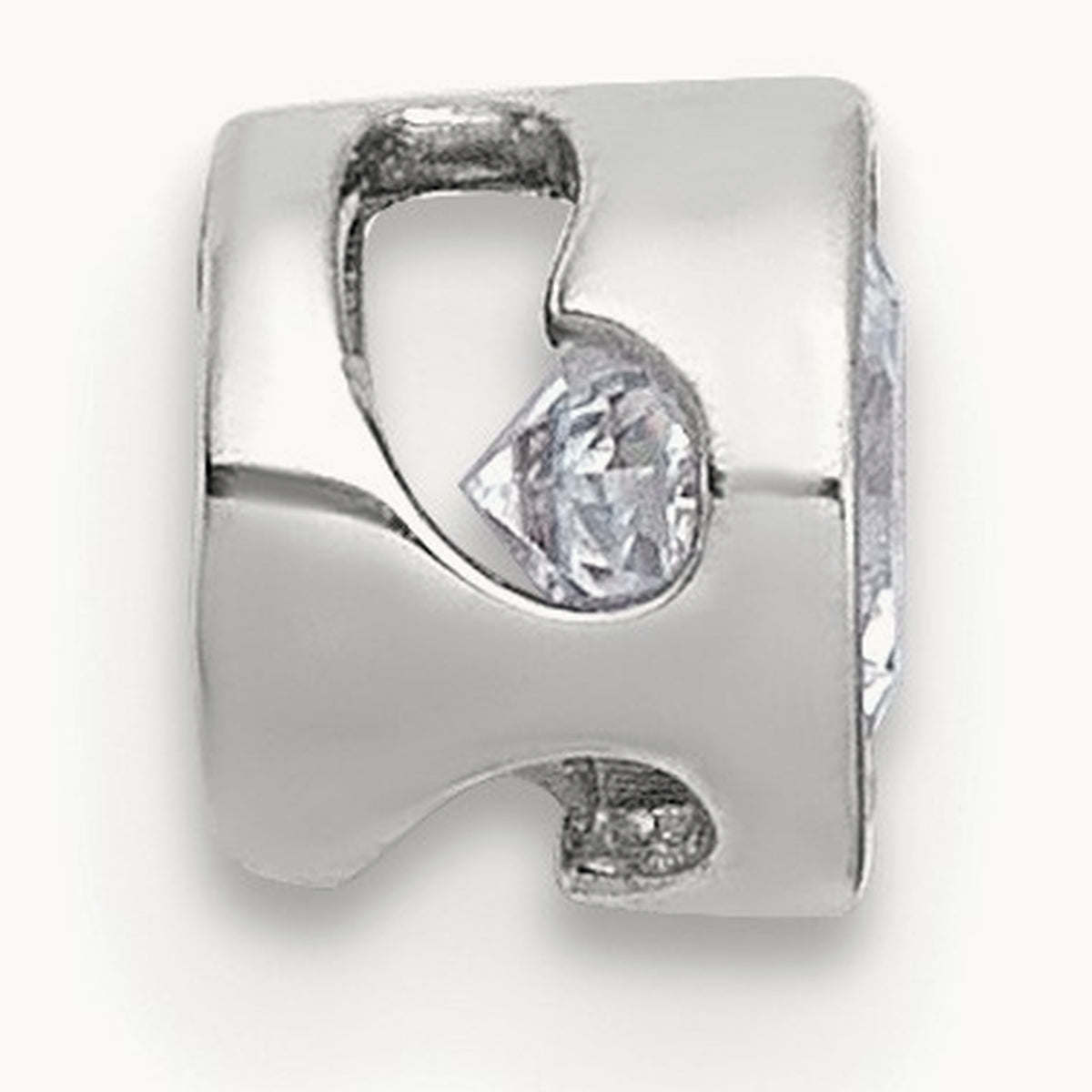 Round Bezel Set Chain Slide Pendant, 0.25-3.00 ct tw Lab-Grown Diamond — 1/3 ct, VS (Best), 14K White Gold