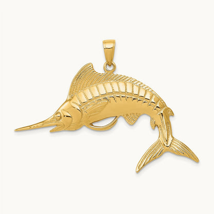 Marlin Pendant, 14K