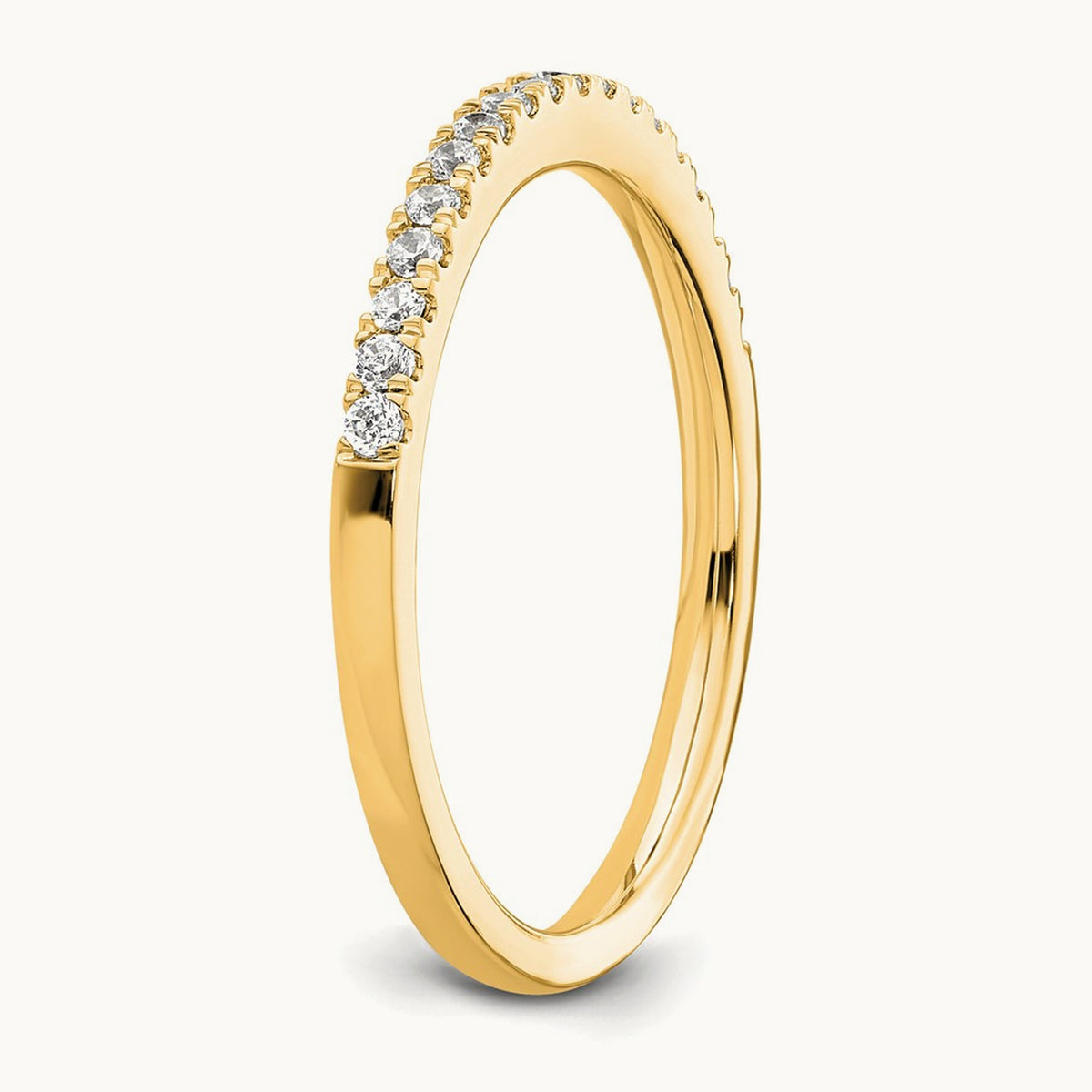 Diamond Wedding Band — 14K Yellow Gold, 7