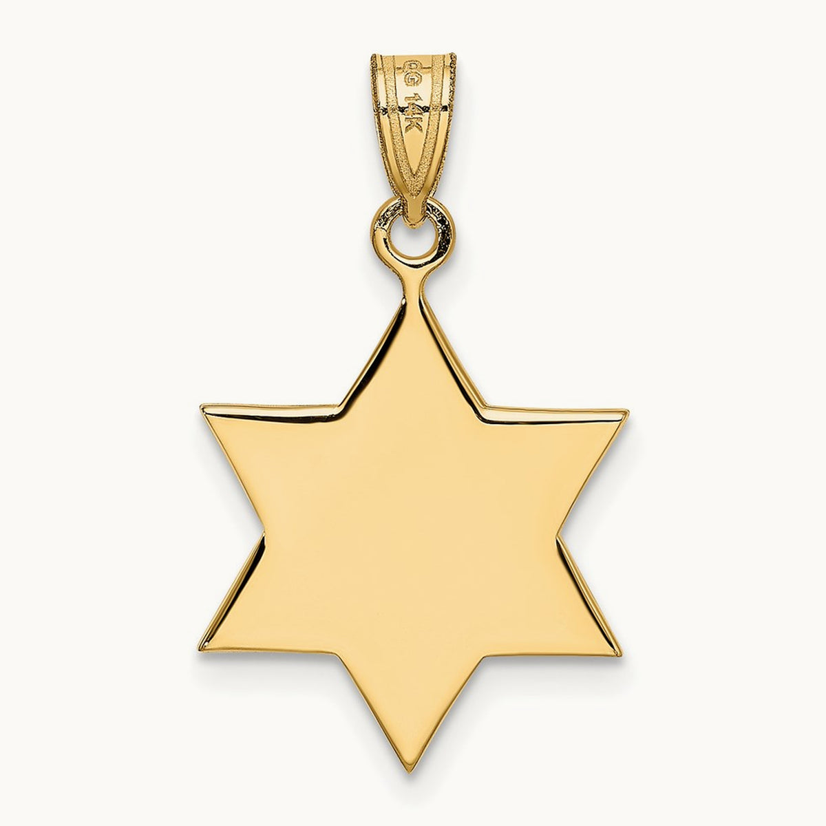 Star of David Pendant, 14K