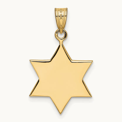 Star of David Pendant, 14K