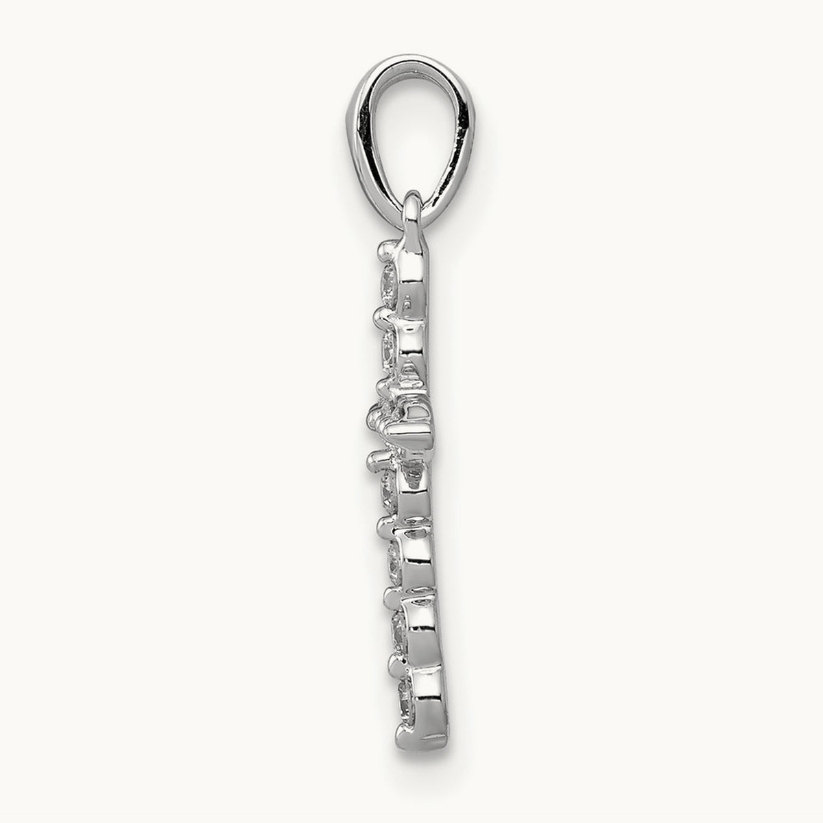 Cross Pendant, 0.10 ct tw Lab-Grown Diamond