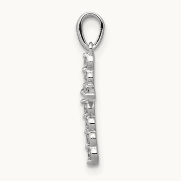 Cross Pendant, 0.10 ct tw Lab-Grown Diamond