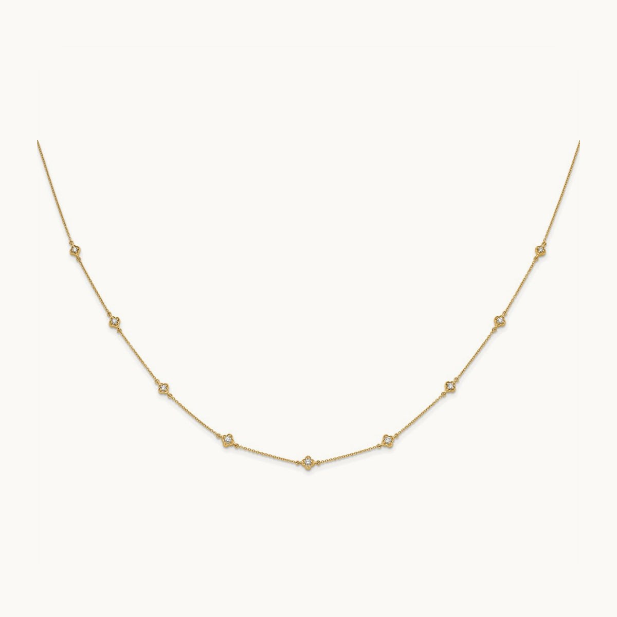 Diamond Multi Station Necklace