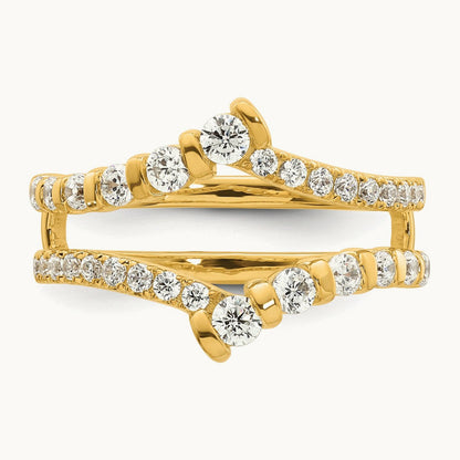 Ring Guard, 0.75 ct tw Lab-Grown Diamond — 14K Yellow Gold
