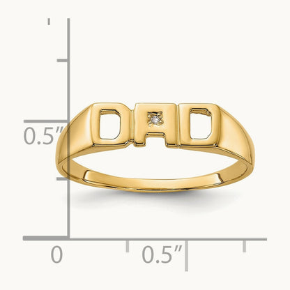 AA Diamond men's ring, 14K