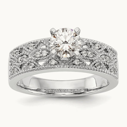 Peg Set Engagement Ring Mounting
