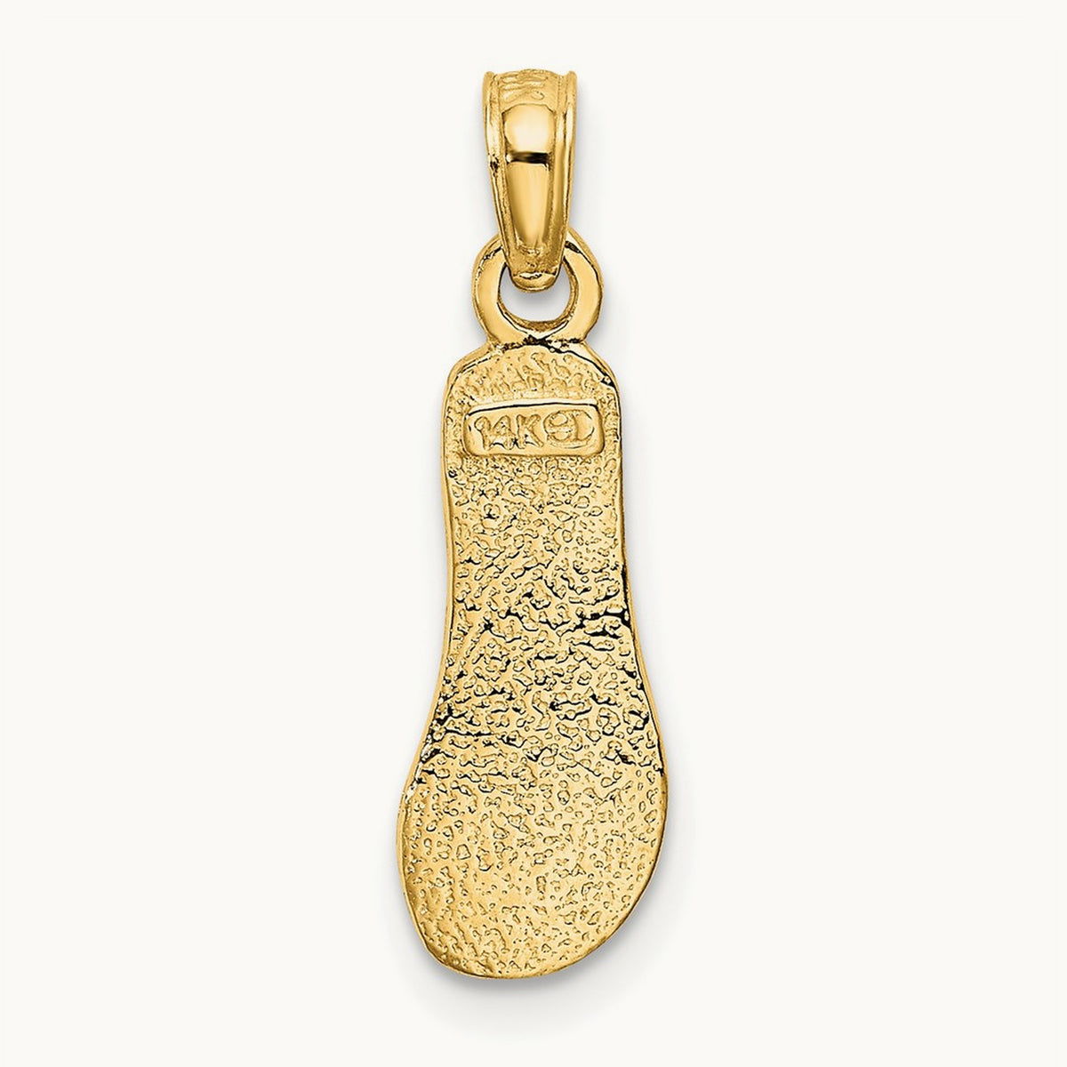 Single Polished Strap Flip-Flop Charm — 20.1mm