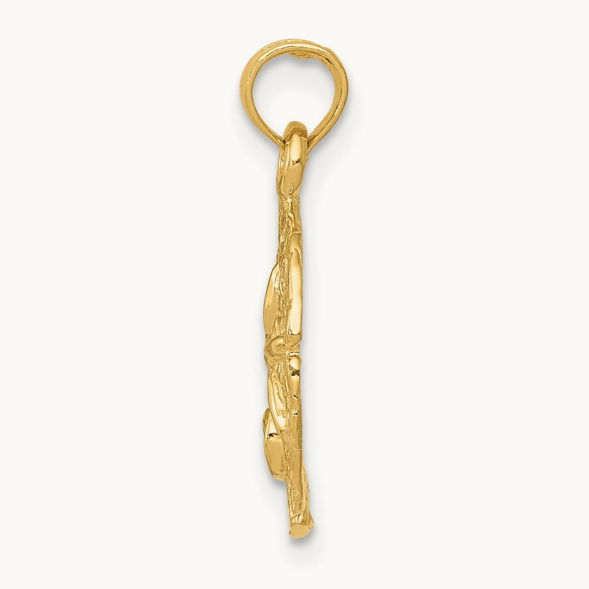 Sand Dollar Pendant, 14K