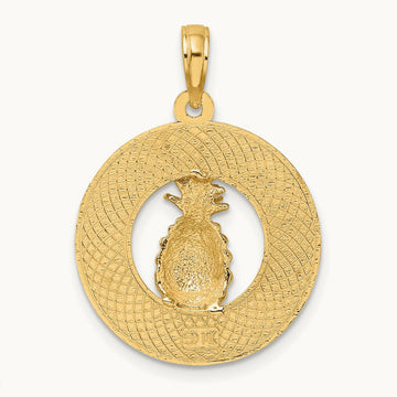CHARLESTON Pineapple Charm, 14K