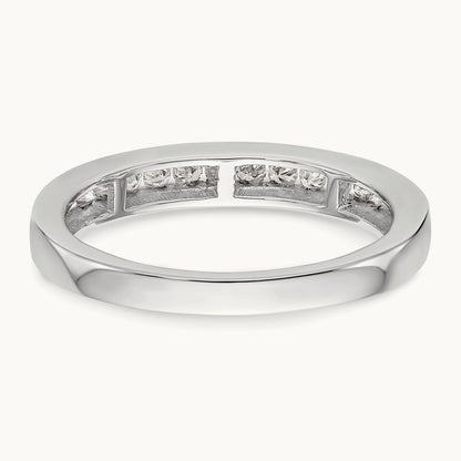 Channel-Set Wedding Band — 1/2 ct, VS/SI (Great), 7