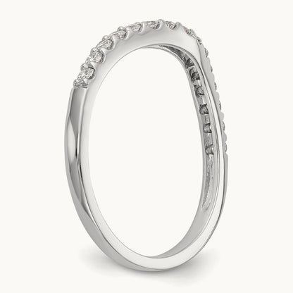 Diamond Wedding Band, 14K White Gold