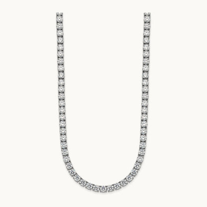 Straight Tennis Necklace, 32 5/8-42 7/8 ct Lab-Grown Diamond