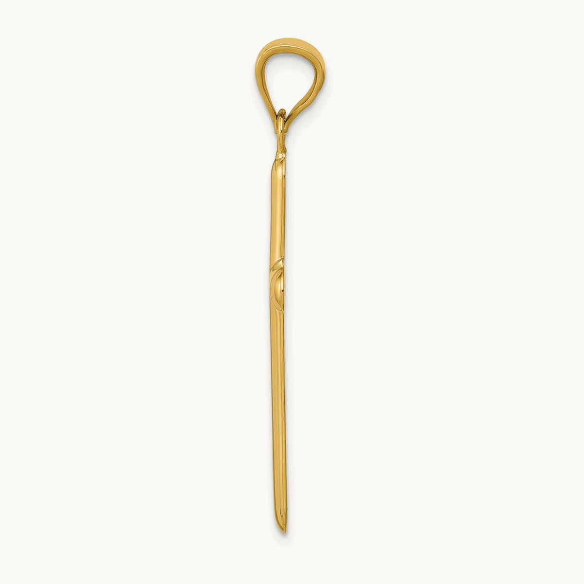 Polished Cross Pendant, 14K