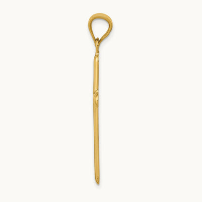 Polished Cross Pendant, 14K